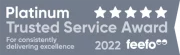Trusted Feefo Platinum Service 2022